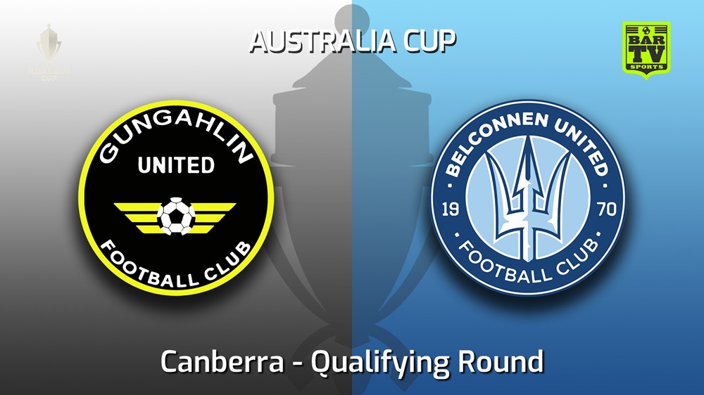 MINI GAME: FFA Cup Qualifying Canberra Qualifying Round - Gungahlin United v Belconnen United Slate Image