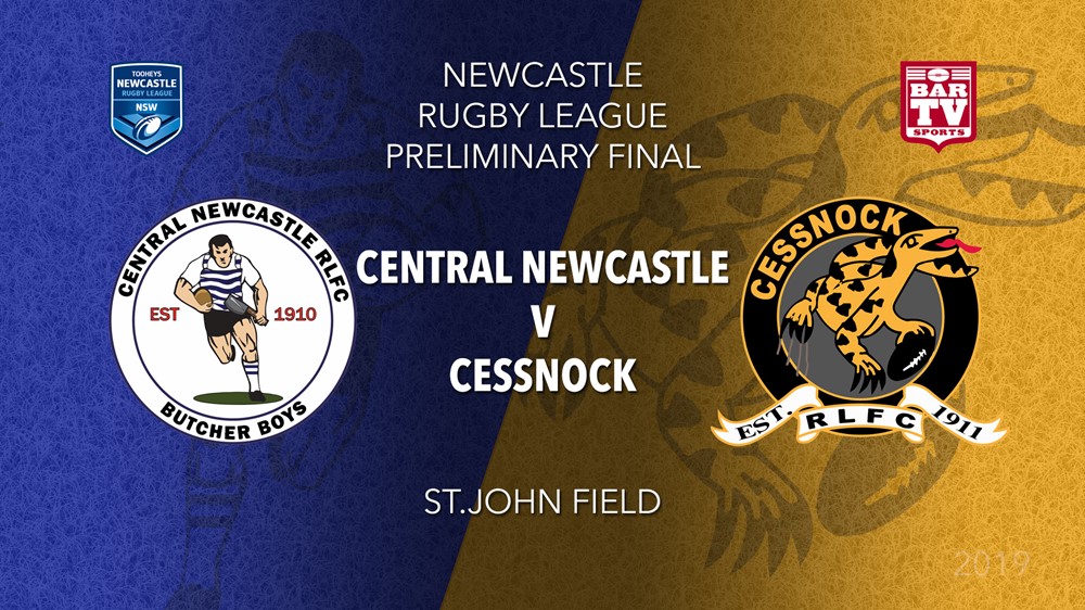 Newcastle Rugby League Preliminary Final - 1st Grade - Central Newcastle v Cessnock Goannas Slate Image