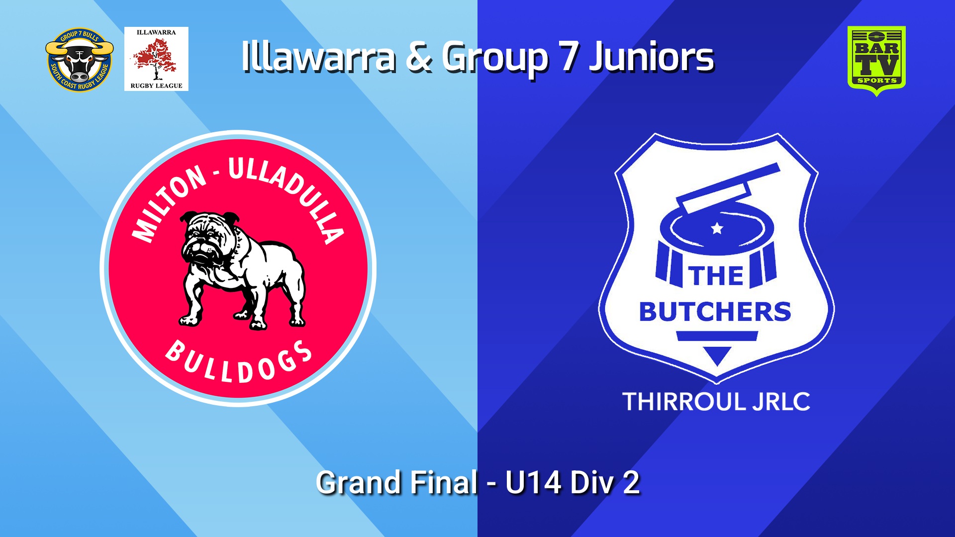 260912-video-Illawarra and Group 7 Merged Grand Final - U14 Div 2 - Milton-Ulladulla Bulldogs v Thirroul Butchers JRL Slate Image