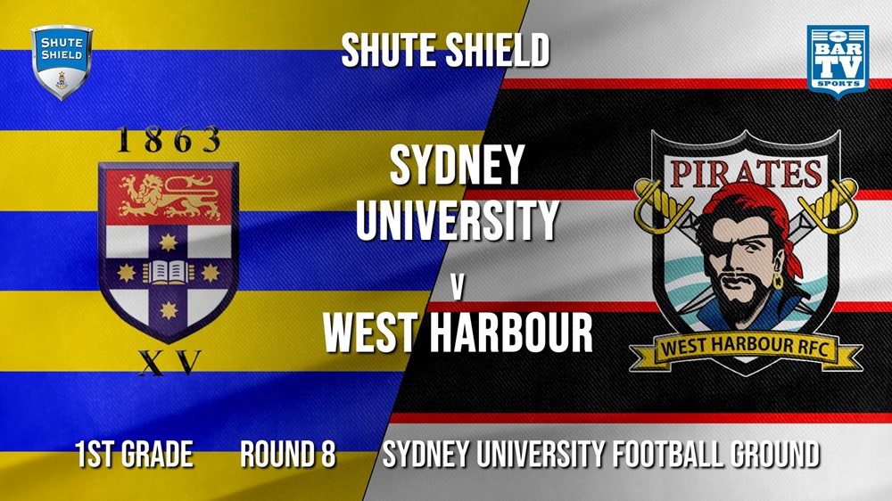 Shute Shield Round 8 - 1st Grade - Sydney University v West Harbour Slate Image