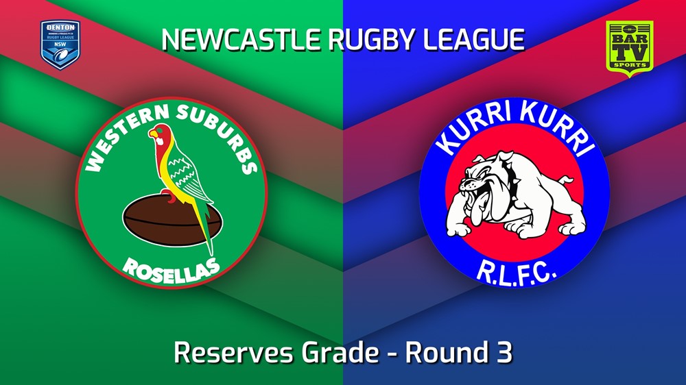 220410-Newcastle Round 3 - Reserves Grade - Western Suburbs Rosellas v Kurri Kurri Bulldogs Slate Image