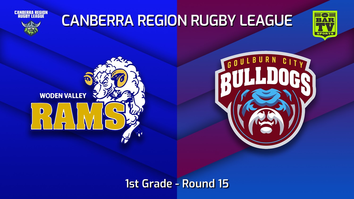 MINI GAME: Canberra Round 15 - 1st Grade - Woden Valley Rams v Goulburn City Bulldogs Slate Image