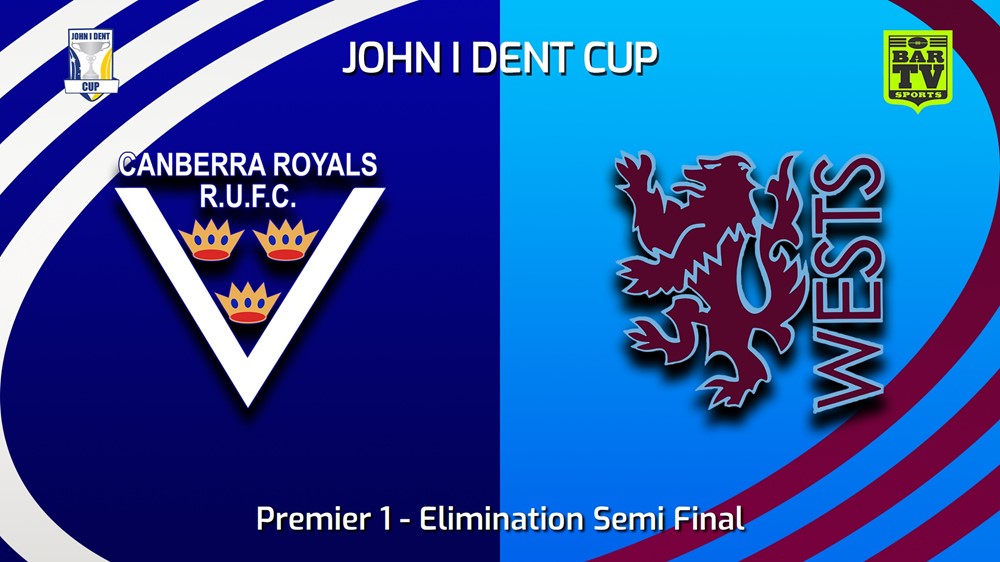 230813-John I Dent (ACT) Elimination Semi Final - Premier 1 - Canberra Royals v Wests Lions Slate Image