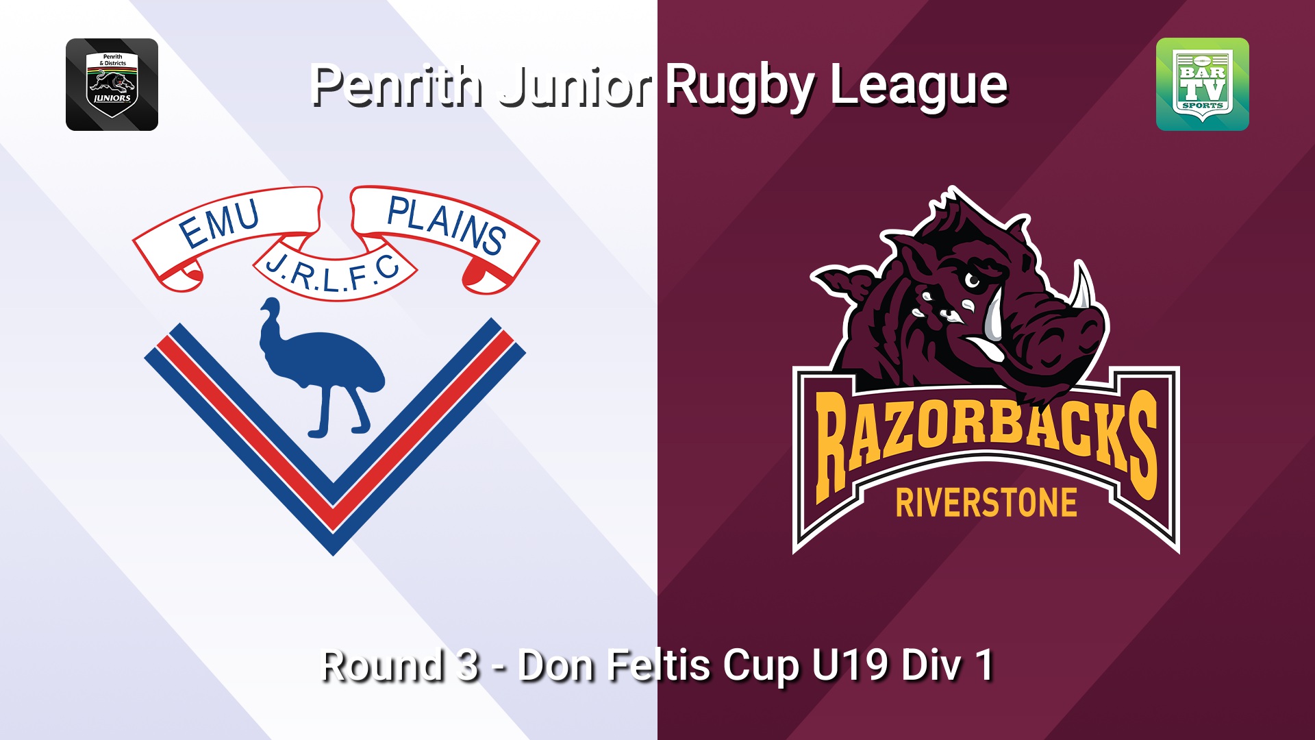 260419-video-Penrith & District Junior Rugby League Round 3 - Don Feltis Cup U19 Div 1 - Emu Plains v Riverstone Slate Image