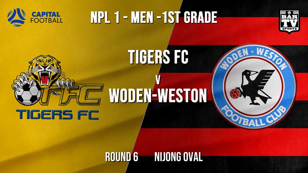 NPL - CAPITAL Round 6 - Tigers FC v Woden-Weston FC Slate Image