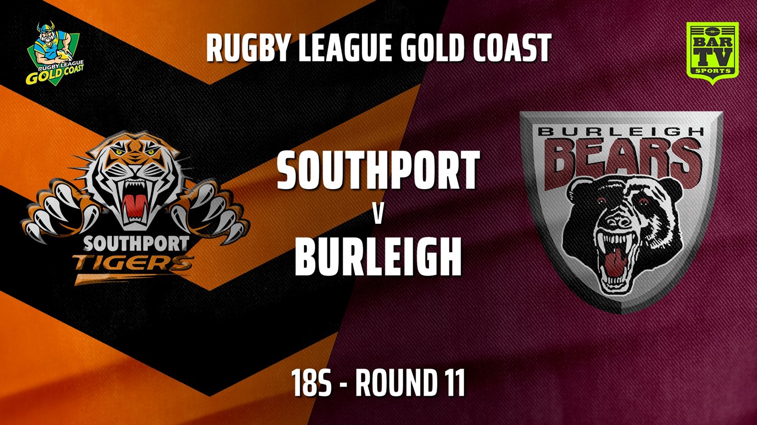 210828-Gold Coast Round 11 - 18s - Southport Tigers v Burleigh Bears Slate Image