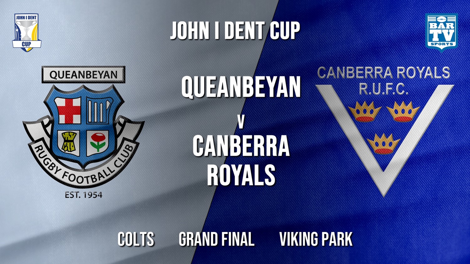 John I Dent Grand Final - Colts - Queanbeyan Whites v Canberra Royals Minigame Slate Image