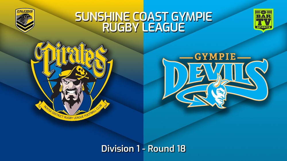 220820-Sunshine Coast RL Round 18 - Division 1 - Noosa Pirates v Gympie Devils Slate Image