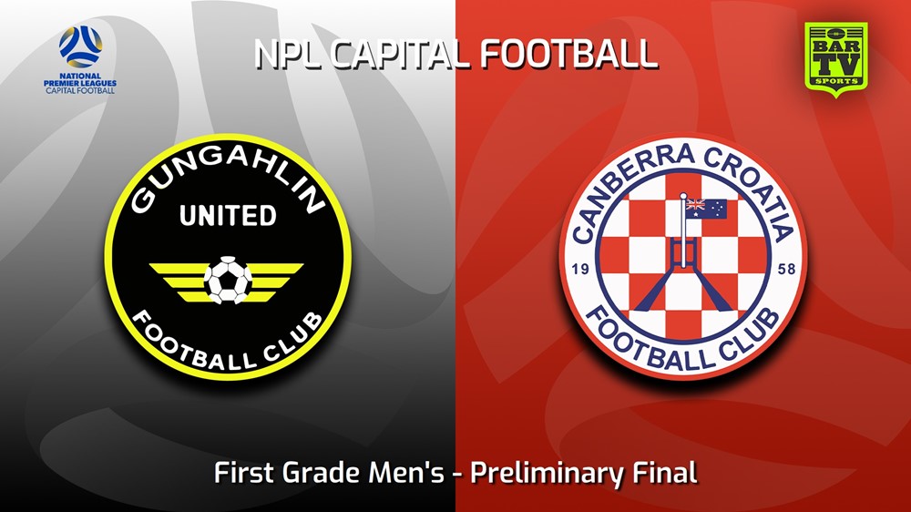 230916-Capital NPL Preliminary Final - Gungahlin United v Canberra Croatia FC Slate Image