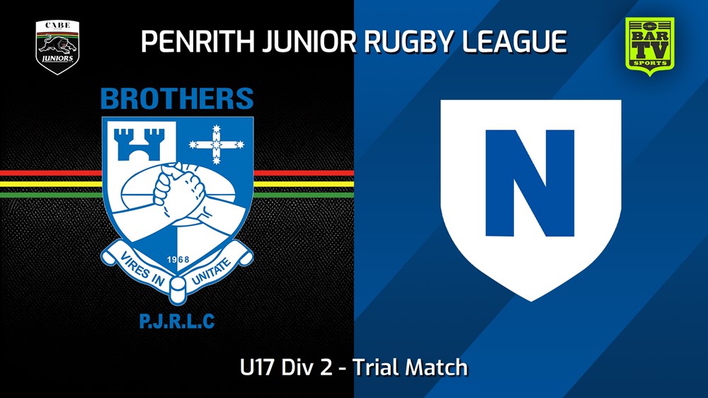 240310-Penrith & District Junior Rugby League Trial Match - U17 Div 2 - Brothers v Narellan Jets Slate Image