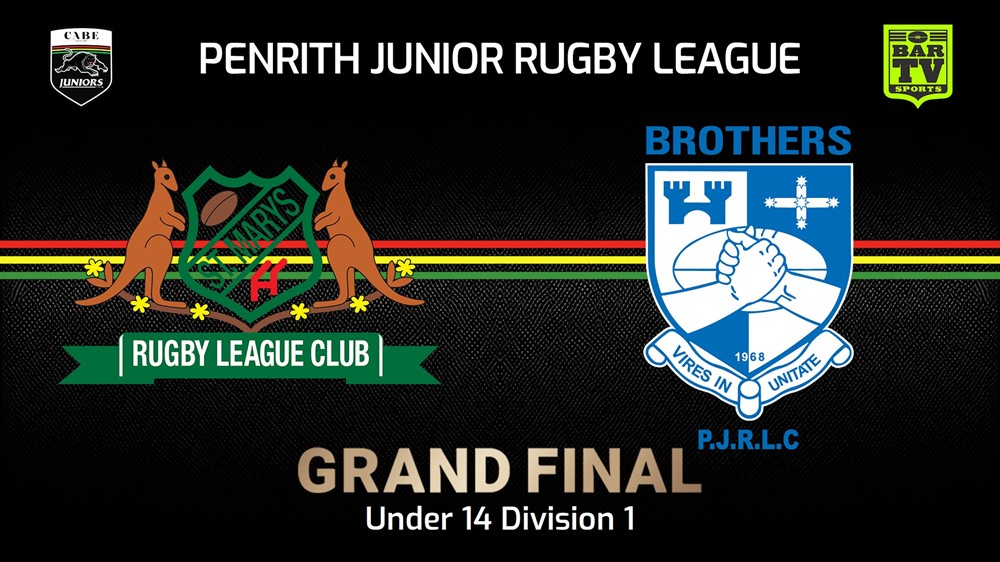 240907-video-Penrith & District Junior Rugby League Grand Final - U14 Div 1 - St Marys v Brothers Slate Image