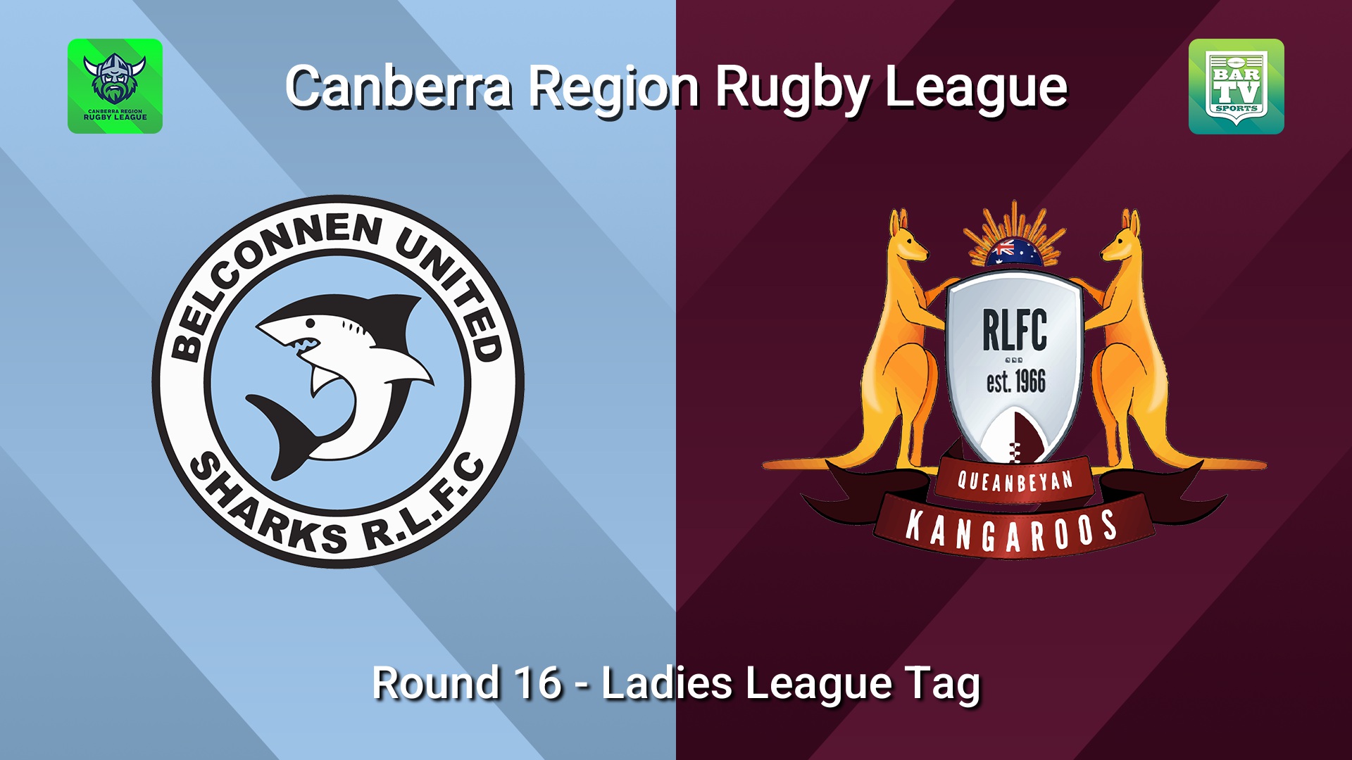 260808-video-Canberra Round 16 - Ladies League Tag - Belconnen United Sharks v Queanbeyan Kangaroos Slate Image
