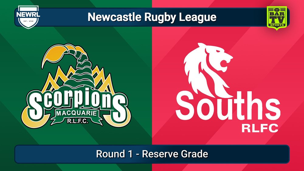 250610-video-Newcastle RL Round 1 - Reserve Grade - Macquarie Scorpions v South Newcastle Lions Slate Image