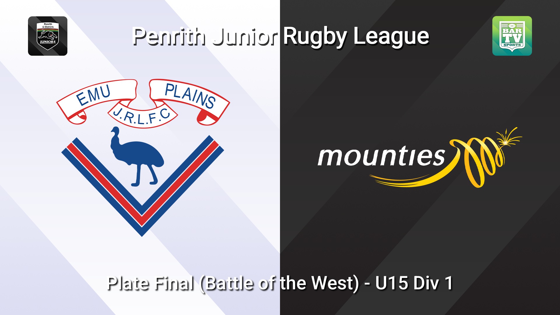 260919-video-Penrith & District Junior Rugby League Plate Final (Battle of the West) - U15 Div 1 - Emu Plains v Mounties Slate Image