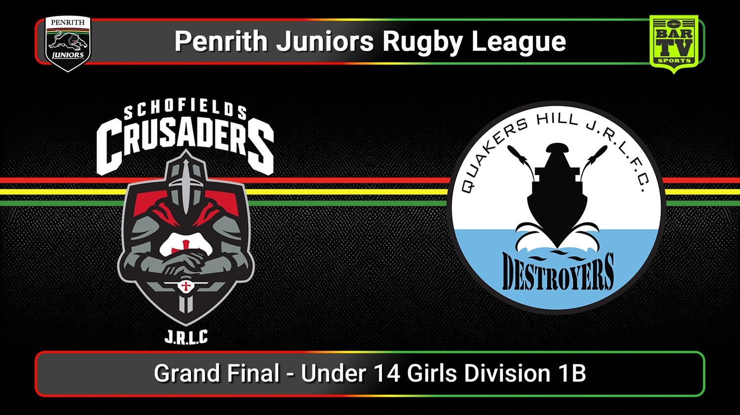 250906-video-Penrith & District Junior Rugby League Grand Final - Under 14 Girls Division 1B - Schofields Crusaders v Quakers Hill Slate Image