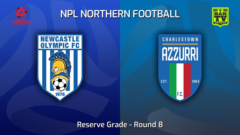 230423-NNSW NPLM Res Round 8 - Newcastle Olympic Res v Charlestown Azzurri FC Res Minigame Slate Image