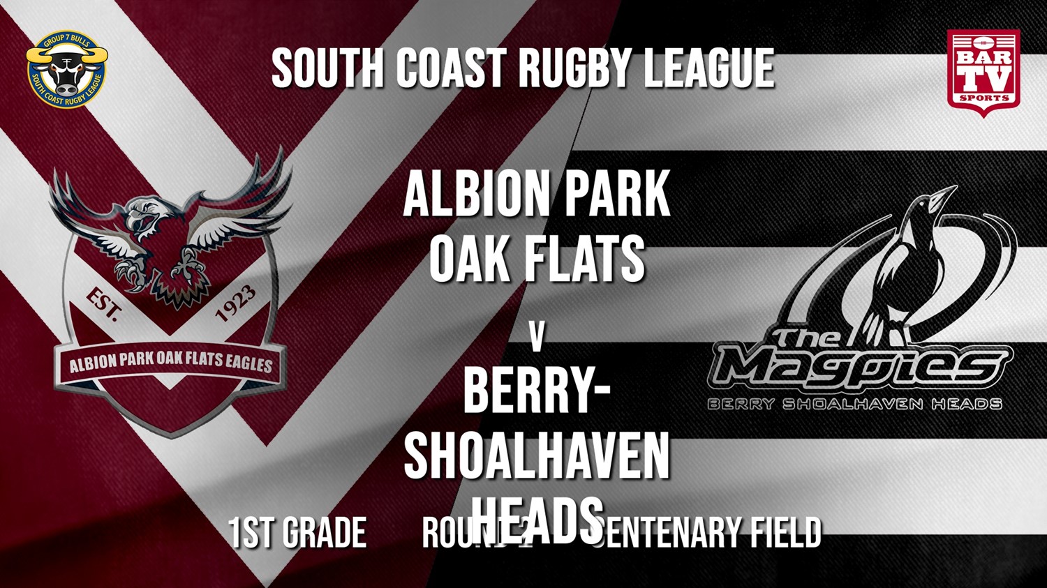 Group 7 RL Round 2 - 1st Grade - Albion Park Oak Flats v Berry-Shoalhaven Heads Slate Image