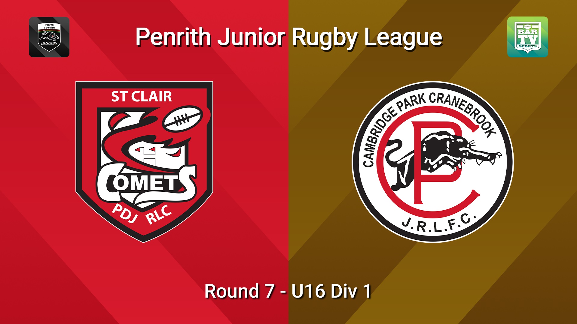 260612-video-Penrith & District Junior Rugby League Round 7 - U16 Div 1 - St Clair v Cambridge Park Slate Image
