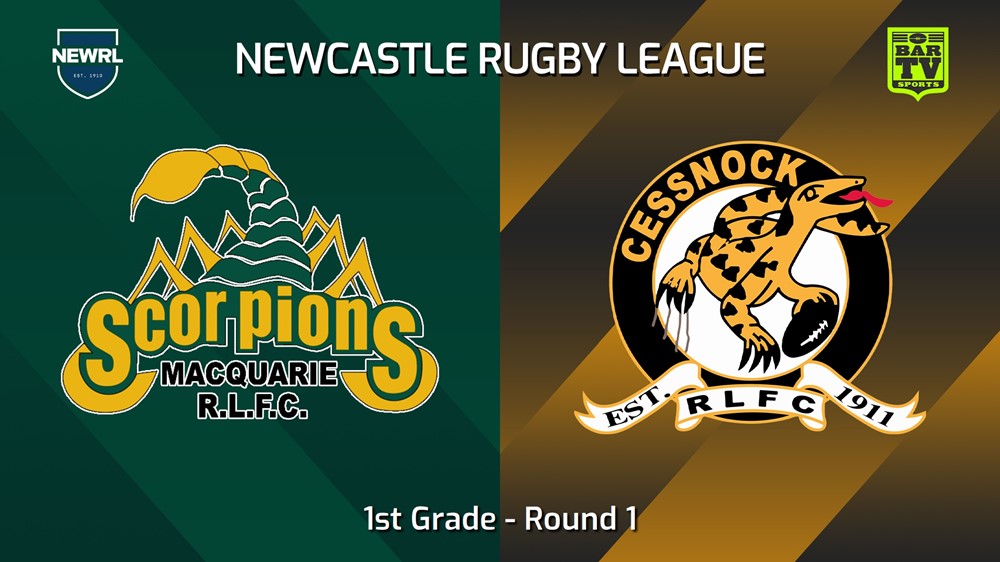 240413-Newcastle RL Round 1 - 1st Grade - Macquarie Scorpions v Cessnock Goannas Minigame Slate Image