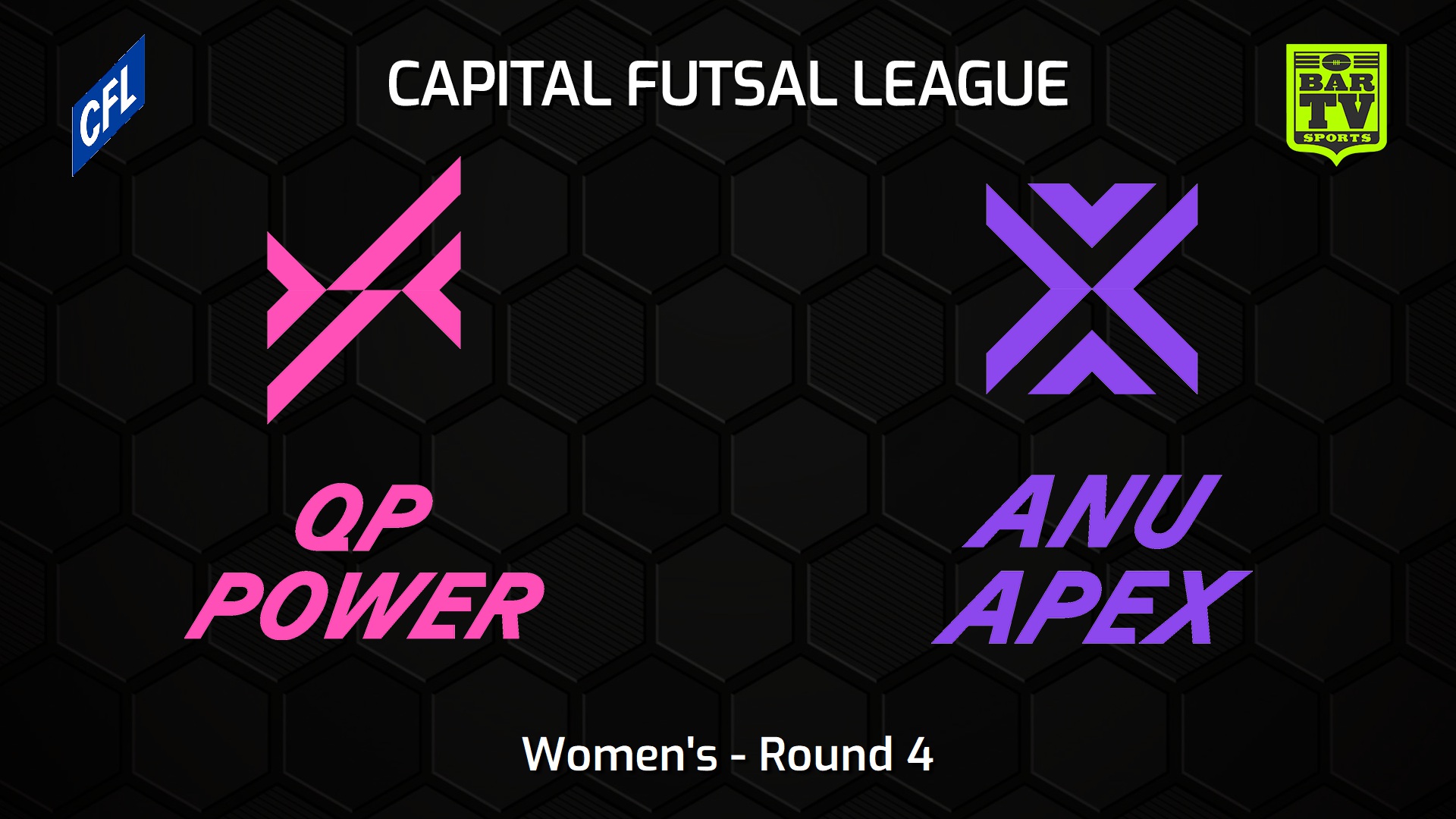 231111-Capital Football Futsal Round 4 - Women's - Queanbeyan-Palerang Power v ANU Apex Slate Image