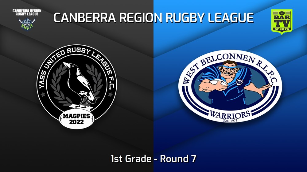 230527-Canberra Round 7 - 1st Grade - Yass Magpies v West Belconnen Warriors Slate Image