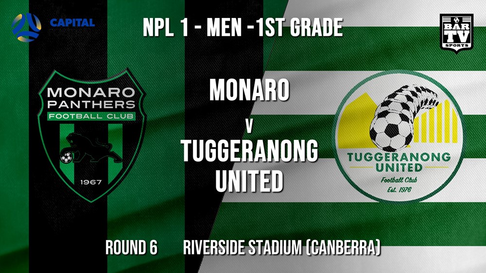 NPL - CAPITAL Round 6 - Monaro Panthers FC v Tuggeranong United FC Slate Image