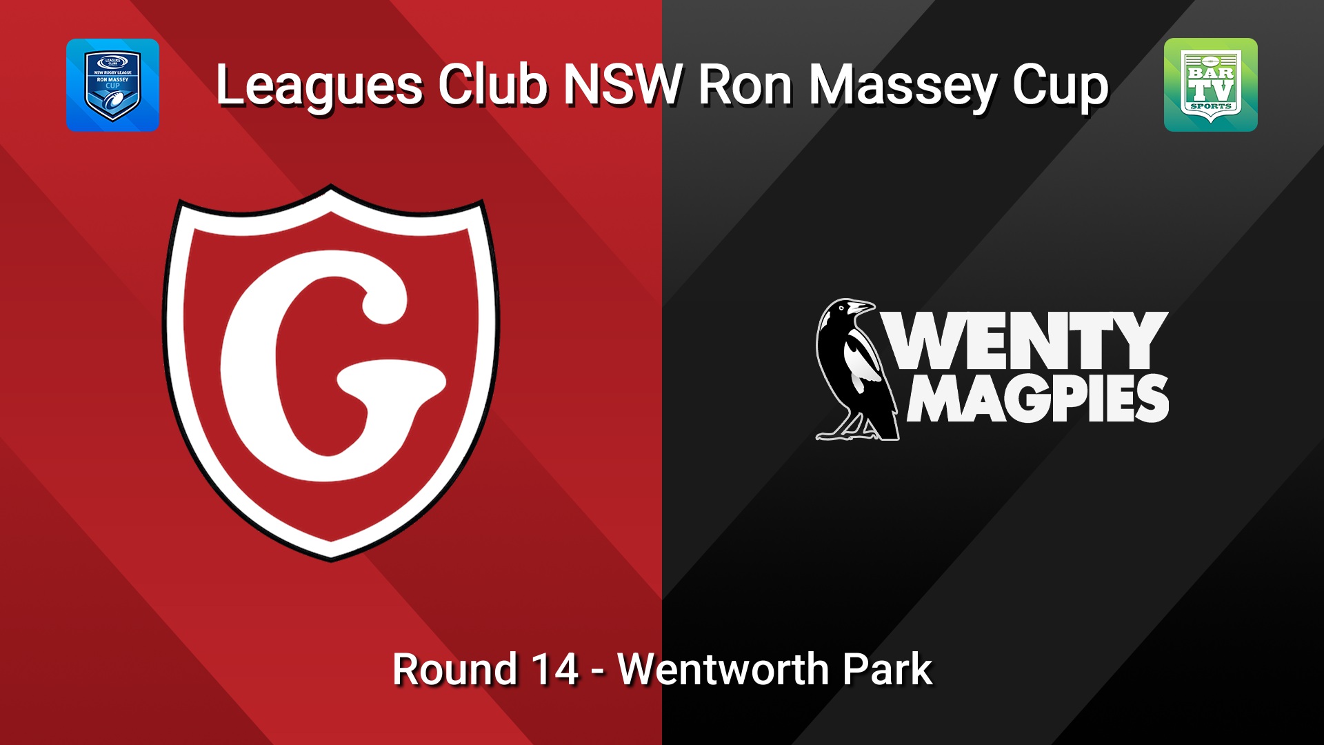 260712-video-Ron Massey Cup Round 14 - Glebe Dirty Reds v Wentworthville Magpies  Slate Image