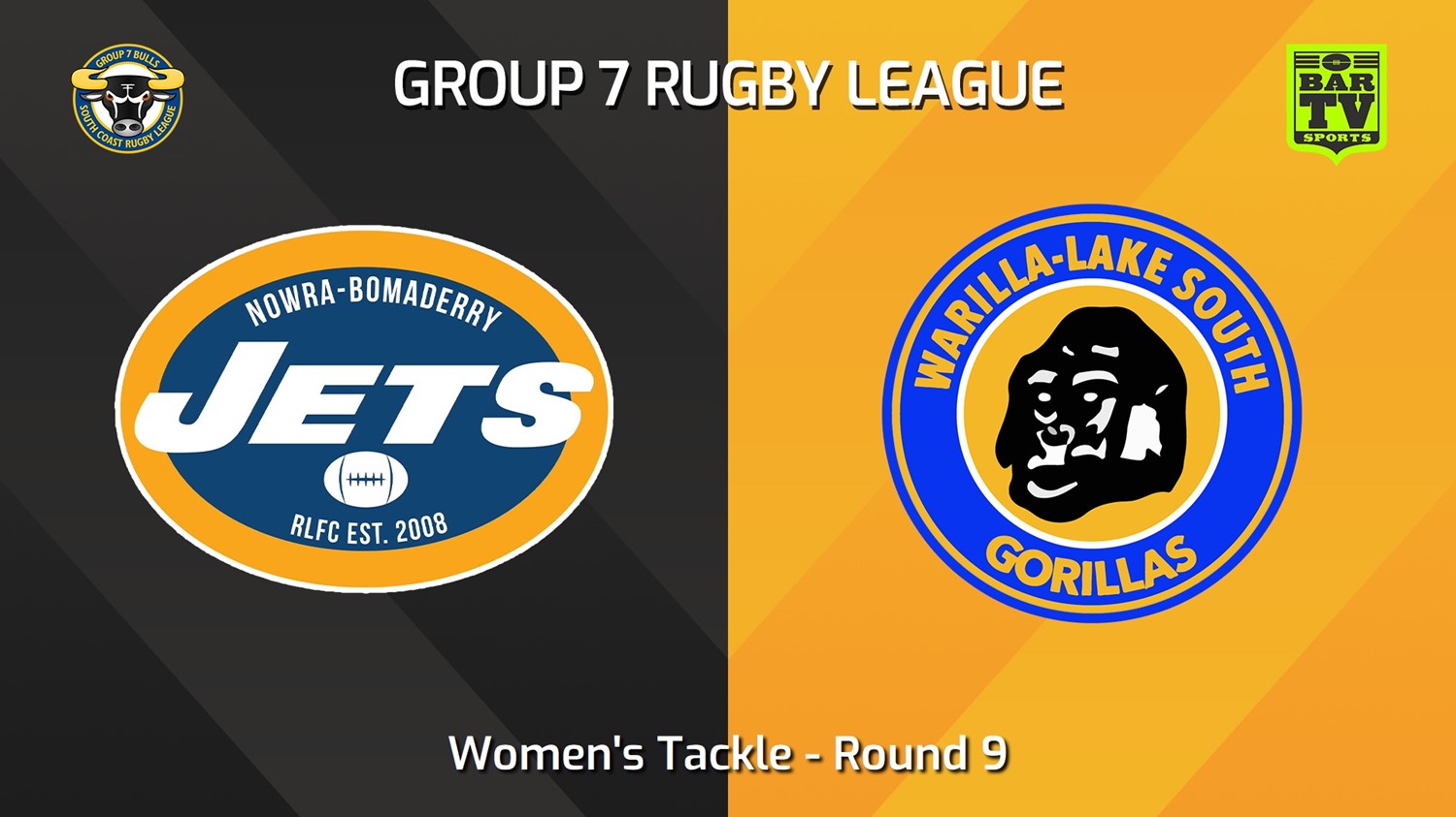 240810-video-South Coast Round 9 - Women's Tackle - Nowra-Bomaderry Jets v Warilla-Lake South Gorillas Slate Image