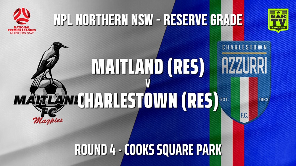 NPL NNSW RES Round 4 - Maitland FC v Charlestown Azzurri FC Slate Image