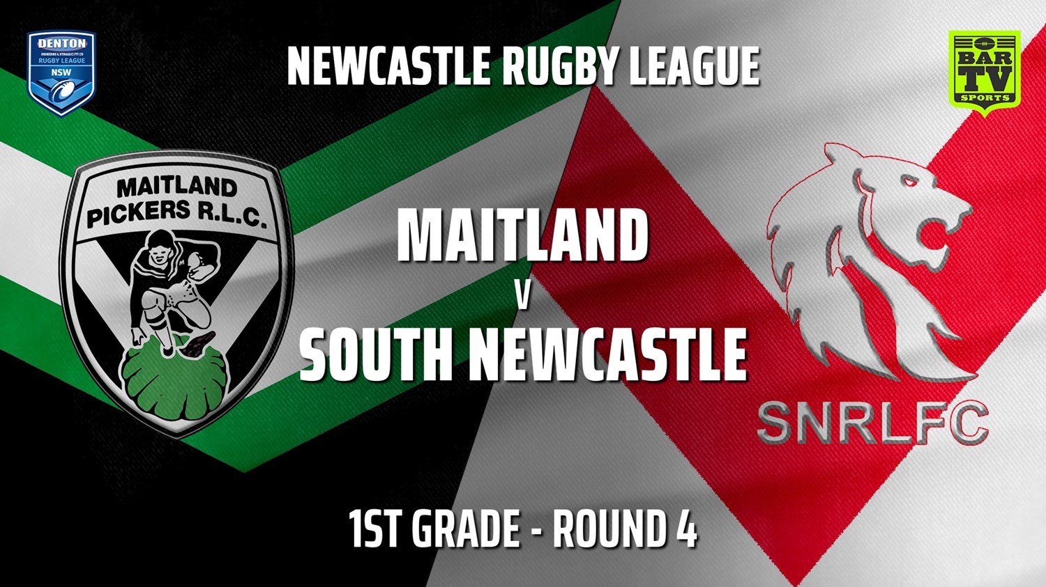 Newcastle Rugby League Round 4 - 1st Grade - Maitland Pickers v South Newcastle Slate Image