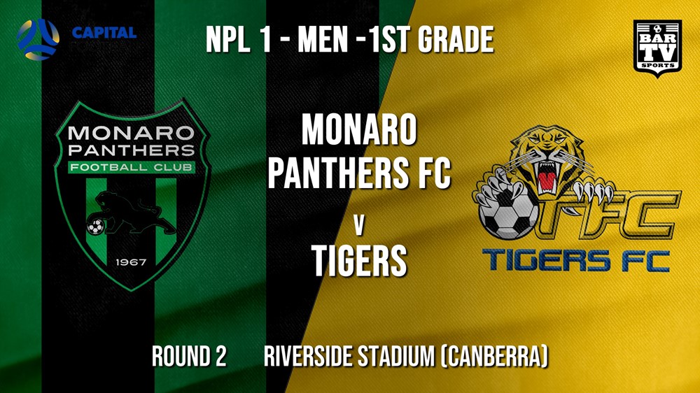 NPL - Capital Round 2 - Monaro Panthers FC v Tigers FC Slate Image