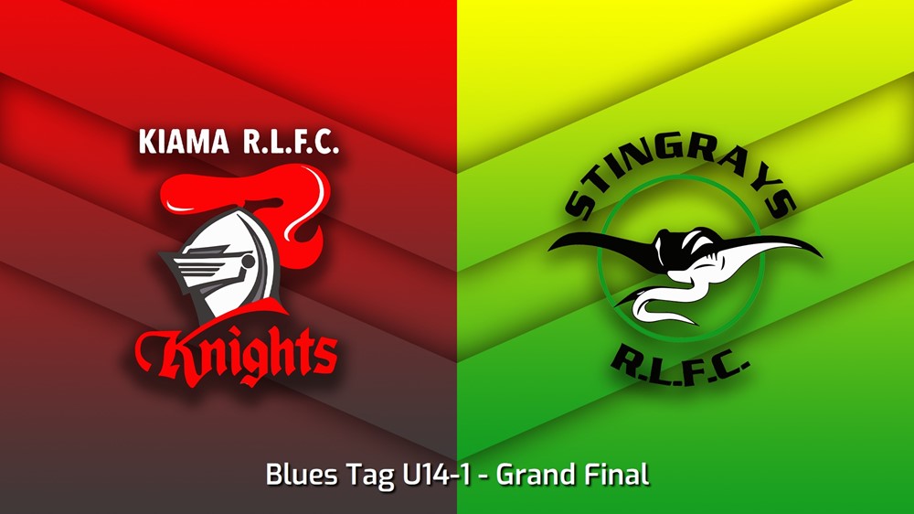 230826-South Coast Juniors Grand Final - Blues Tag U14-1 - Kiama Knights v Stingrays of Shellharbour Slate Image