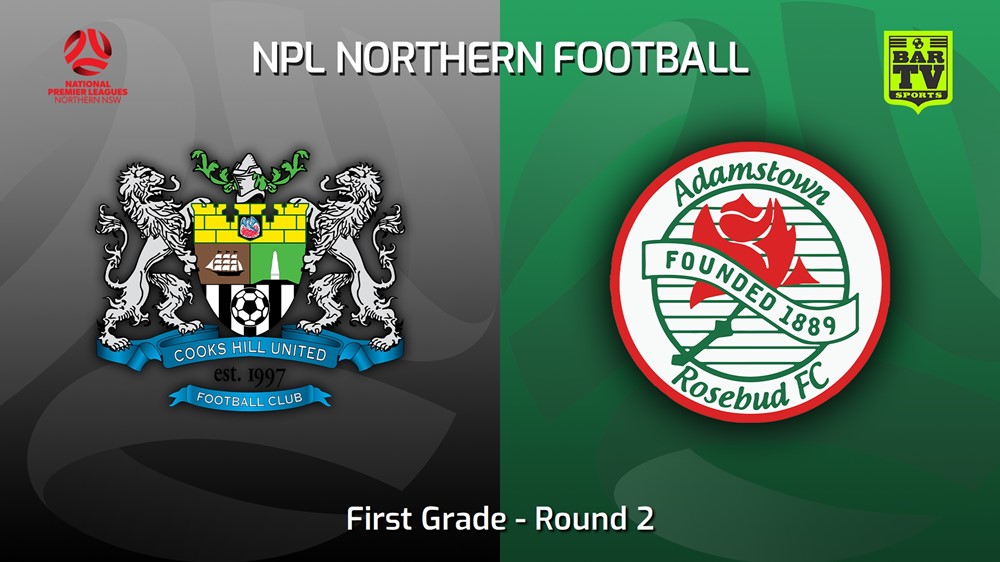 230311-NNSW NPLM Round 2 - Cooks Hill United FC v Adamstown Rosebud FC Slate Image