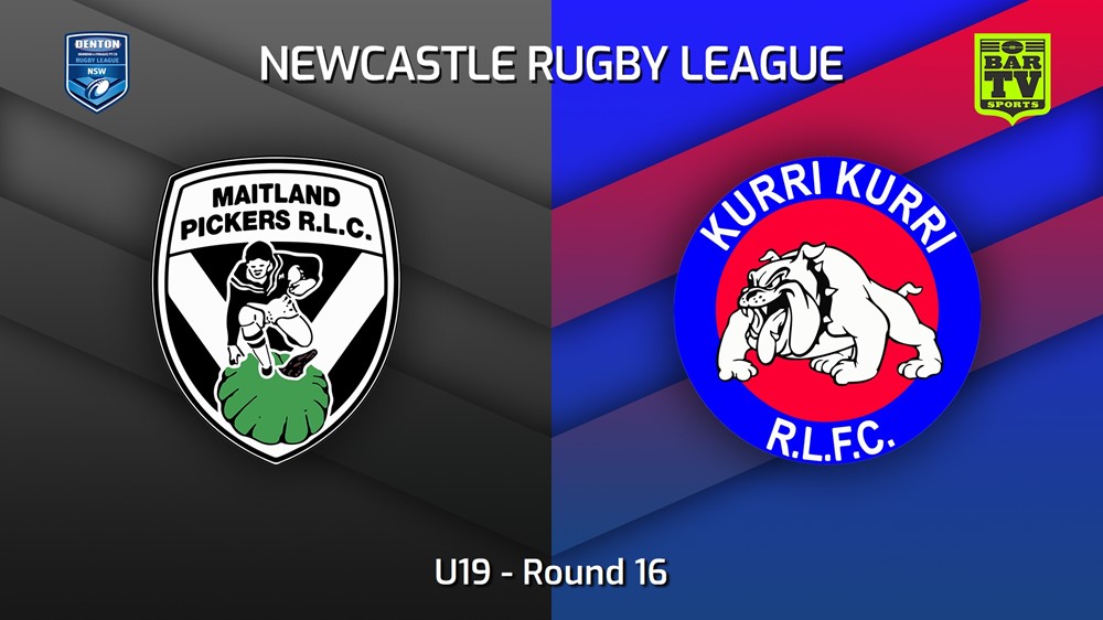 230722-Newcastle RL Round 16 - U19 - Maitland Pickers v Kurri Kurri Bulldogs Minigame Slate Image