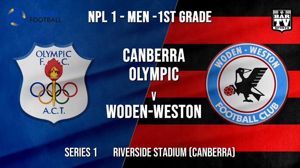 NPL - CAPITAL Series 1 - Canberra Olympic FC v Woden-Weston FC Slate Image