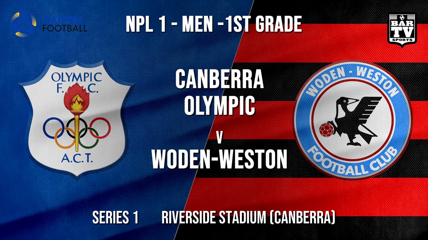 NPL - CAPITAL Series 1 - Canberra Olympic FC v Woden-Weston FC Minigame Slate Image