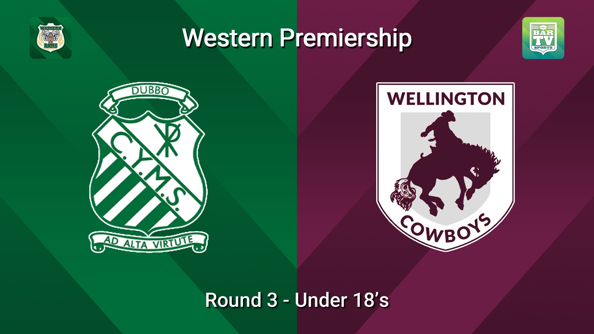 260503-video-Western Premiership Round 3 - Under 18’s - Dubbo CYMS v Wellington Cowboys Slate Image