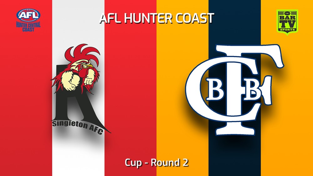 230506-AFL Hunter Central Coast Round 2 - Cup - Singleton Roosters v Bateau Bay Slate Image