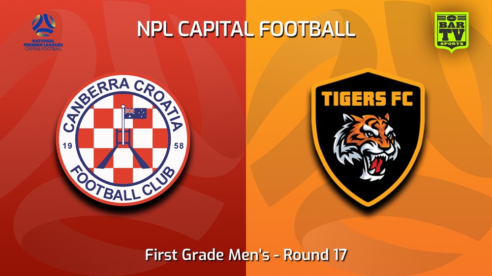 230808-Capital NPL Round 17 - Canberra Croatia FC v Tigers FC Slate Image