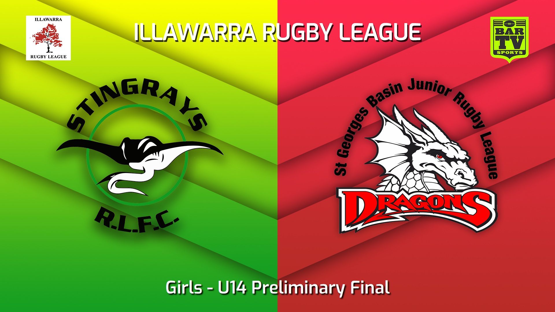 230827-Illawarra U14 Preliminary Final - Girls - Stingrays of Shellharbour v St Georges Basin Dragons Slate Image