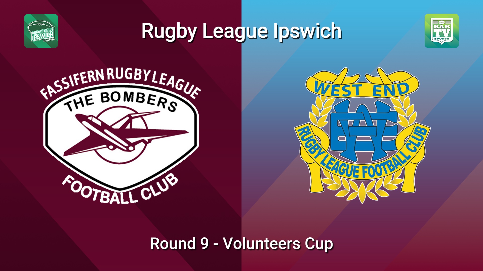 260531-video-Rugby League Ipswich Round 9 - Volunteers Cup - Fassifern Bombers v West End Slate Image