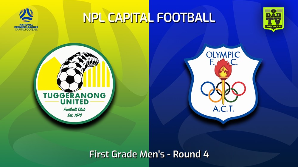 230430-Capital NPL Round 4 - Tuggeranong United v Canberra Olympic FC Slate Image