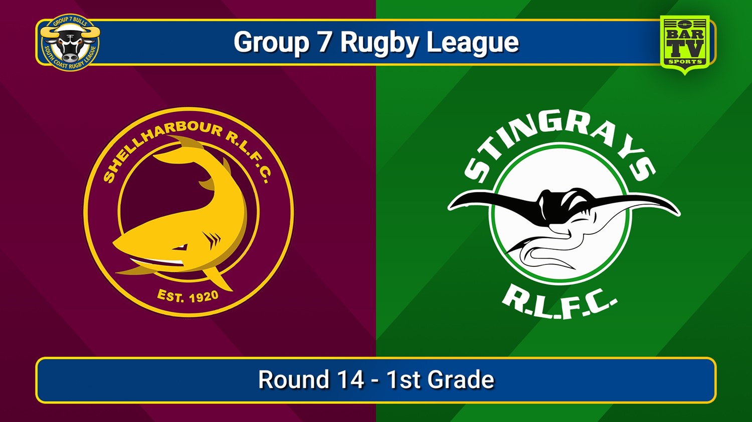 250727-video-South Coast Round 14 - 1st Grade - Shellharbour Sharks v Stingrays of Shellharbour Slate Image