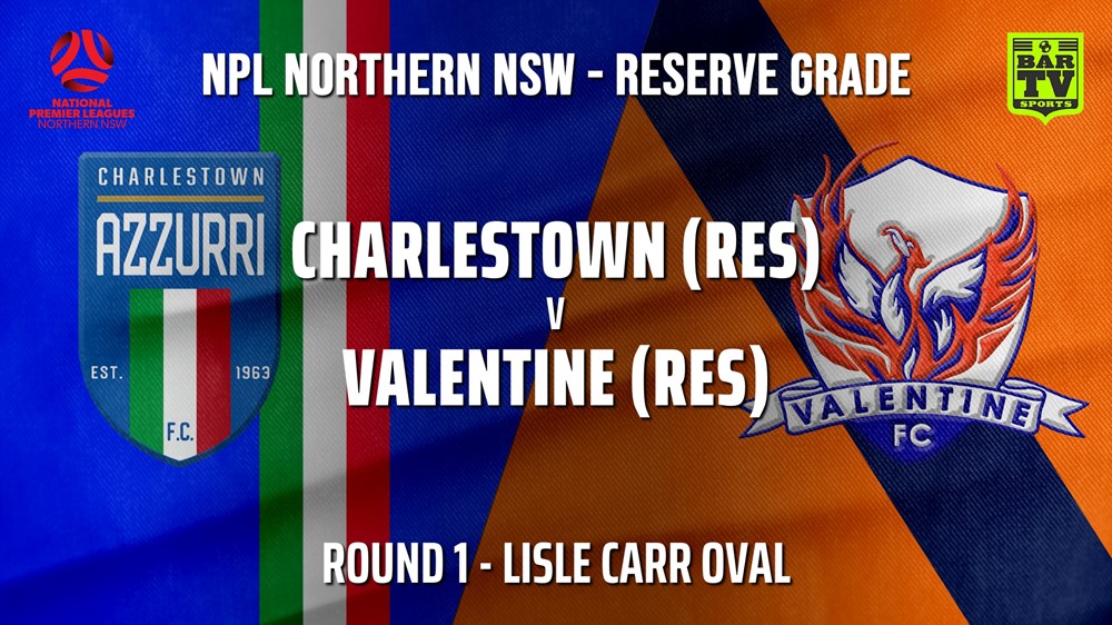 210502-NPL NNSW RES Round 1 - Charlestown Azzurri FC v Valentine Phoenix FC Slate Image
