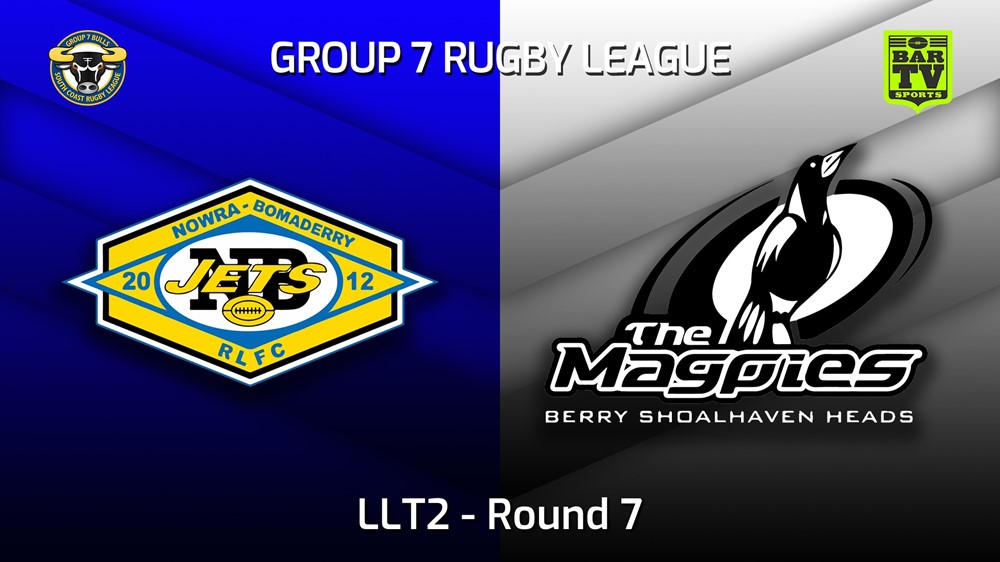 220522-South Coast Round 7 - LLT2 - Nowra-Bomaderry Jets v Berry-Shoalhaven Heads Magpies Slate Image