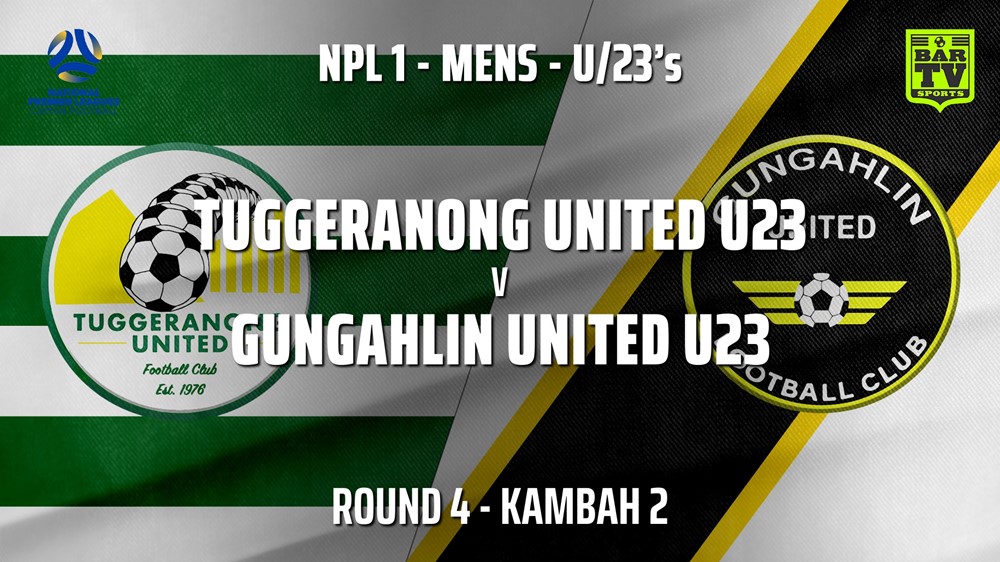 210502-NPL1 U23 Capital Round 4 - Tuggeranong United U23 v Gungahlin United U23 Slate Image