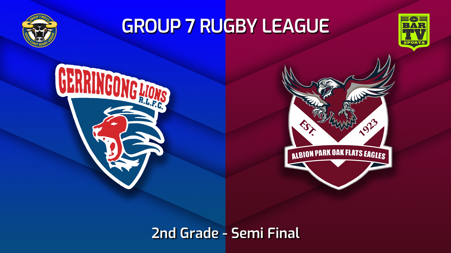 220904-South Coast Semi Final - 2nd Grade - Gerringong Lions v Albion Park Oak Flats Eagles Slate Image