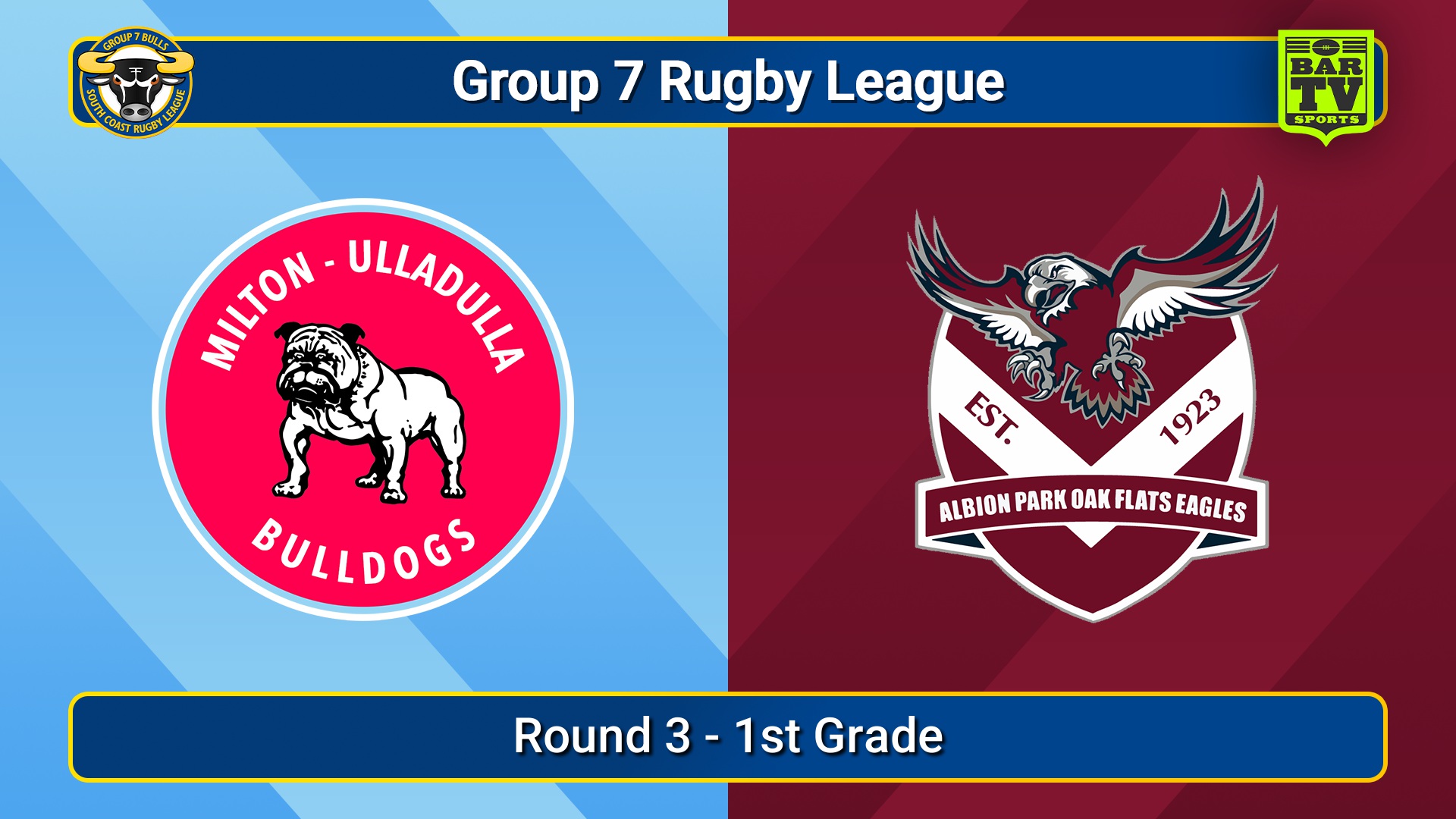 250426-video-South Coast Round 3 - 1st Grade - Milton-Ulladulla Bulldogs v Albion Park Oak Flats Slate Image