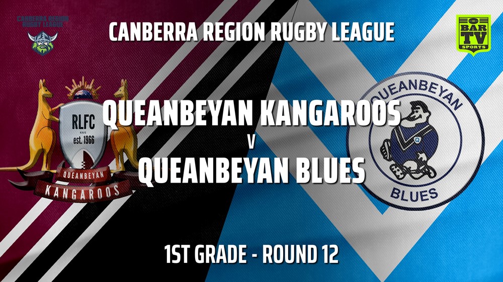 210717-Canberra Round 12 - 1st Grade - Queanbeyan Kangaroos v Queanbeyan Blues Slate Image