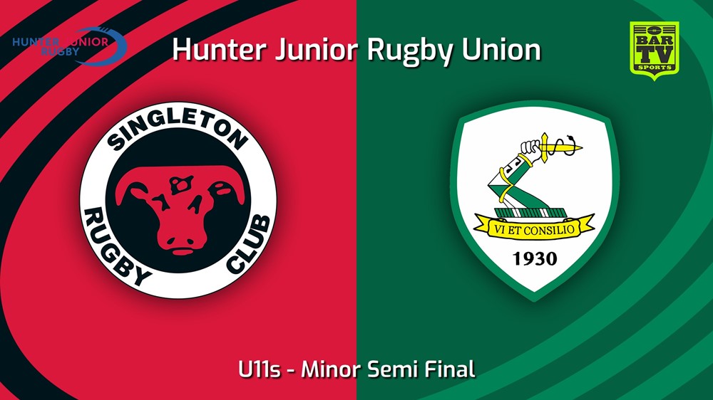 230820-Hunter Junior Rugby Union Minor Semi Final - U11s - Singleton Bulls v Merewether Carlton White Minigame Slate Image